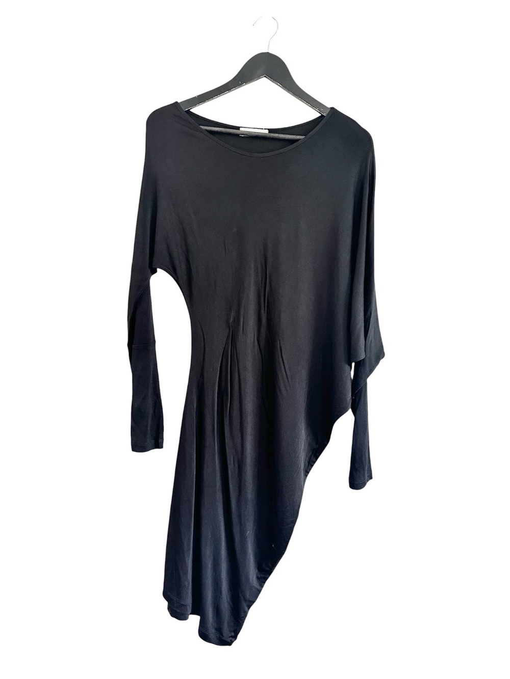 Samsoe Samsoe Amarylis Asymmetric Black Dress Size Medium